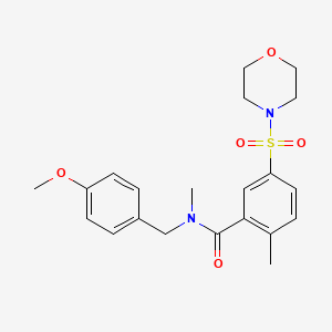 N-(4-methoxybenzyl)-N,2-dimethyl-5-(4-morpholinylsulfonyl)benzamide