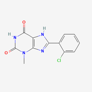 8-(2-chlorophenyl)-3-methyl-7H-purine-2,6-dione