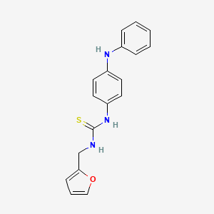 molecular formula C18H17N3OS B5840068 1-(4-Anilinophenyl)-3-(furan-2-ylmethyl)thiourea 