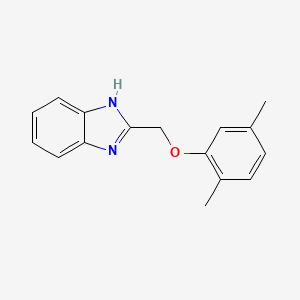 molecular formula C16H16N2O B5840079 2-[(2,5-DIMETHYLPHENOXY)METHYL]-1H-1,3-BENZODIAZOLE 