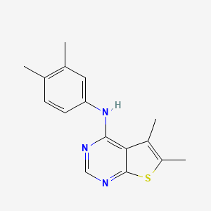 N-(3,4-dimethylphenyl)-5,6-dimethylthieno[2,3-d]pyrimidin-4-amine