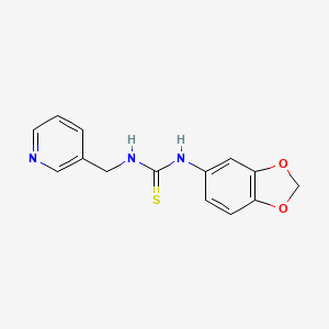 N-1,3-benzodioxol-5-yl-N'-(3-pyridinylmethyl)thiourea