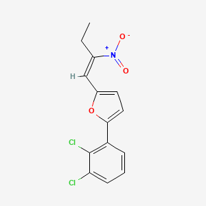 2-(2,3-dichlorophenyl)-5-(2-nitro-1-buten-1-yl)furan