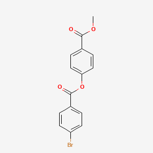 molecular formula C15H11BrO4 B5840119 Methyl 4-(4-bromobenzoyl)oxybenzoate 