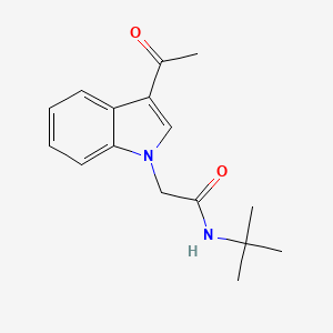 molecular formula C16H20N2O2 B5840126 2-(3-acetyl-1H-indol-1-yl)-N-(tert-butyl)acetamide 