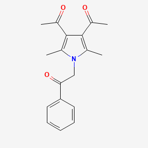 2-(3,4-diacetyl-2,5-dimethylpyrrol-1-yl)-1-phenylethanone