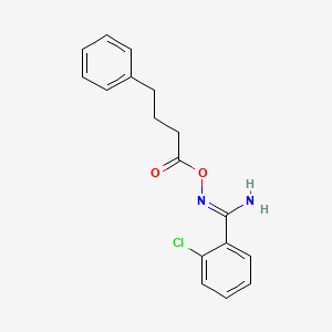 2-chloro-N'-[(4-phenylbutanoyl)oxy]benzenecarboximidamide