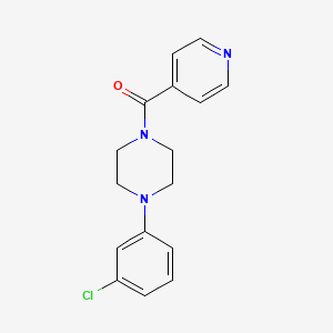 molecular formula C16H16ClN3O B5840153 [4-(3-CHLOROPHENYL)PIPERAZINO](4-PYRIDYL)METHANONE 