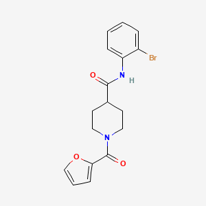 N-(2-bromophenyl)-1-(furan-2-carbonyl)piperidine-4-carboxamide