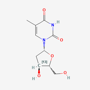 molecular formula C10H14N2O5 B584016 [3'-13C]Thymidine CAS No. 478511-06-7