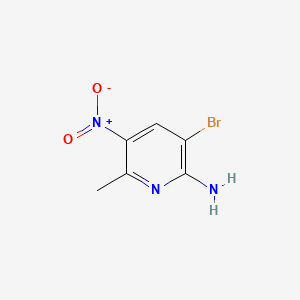 molecular formula C6H6BrN3O2 B584017 3-Bromo-6-methyl-5-nitropyridin-2-amine CAS No. 150935-62-9