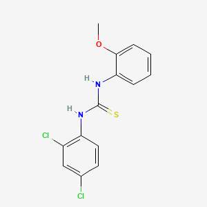 molecular formula C14H12Cl2N2OS B5840178 1-(2,4-Dichlorophenyl)-3-(2-methoxyphenyl)thiourea 