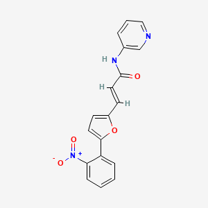 (E)-3-[5-(2-nitrophenyl)furan-2-yl]-N-pyridin-3-ylprop-2-enamide