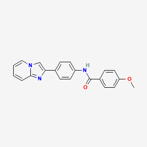 N-(4-{Imidazo[1,2-A]pyridin-2-YL}phenyl)-4-methoxybenzamide