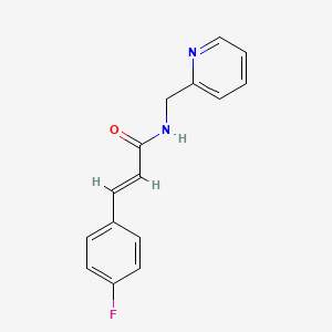 molecular formula C15H13FN2O B5840231 (2E)-3-(4-fluorophenyl)-N-(pyridin-2-ylmethyl)prop-2-enamide CAS No. 5704-92-7