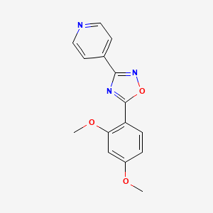 5-(2,4-Dimethoxyphenyl)-3-pyridin-4-yl-1,2,4-oxadiazole