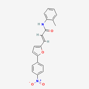 N-(2-methylphenyl)-3-[5-(4-nitrophenyl)-2-furyl]acrylamide