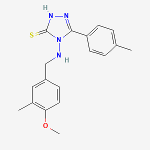 4-[(4-methoxy-3-methylbenzyl)amino]-5-(4-methylphenyl)-4H-1,2,4-triazole-3-thiol