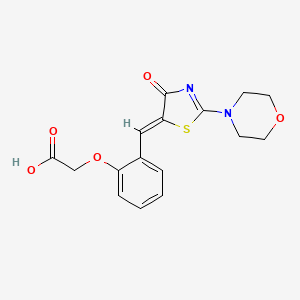 (2-{[2-(4-morpholinyl)-4-oxo-1,3-thiazol-5(4H)-ylidene]methyl}phenoxy)acetic acid