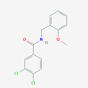 molecular formula C15H13Cl2NO2 B5840304 3,4-dichloro-N-[(2-methoxyphenyl)methyl]benzamide CAS No. 5665-34-9