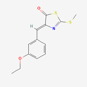 molecular formula C13H13NO2S2 B5840312 4-(3-ethoxybenzylidene)-2-(methylthio)-1,3-thiazol-5(4H)-one 