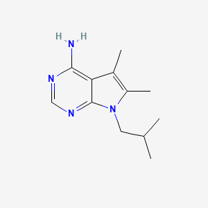 7-isobutyl-5,6-dimethyl-7H-pyrrolo[2,3-d]pyrimidin-4-amine