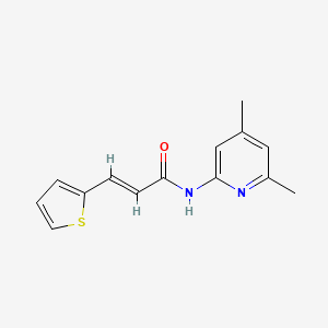 molecular formula C14H14N2OS B5840367 (2E)-N-(4,6-dimethyl-2-pyridinyl)-3-(2-thienyl)acrylamide 