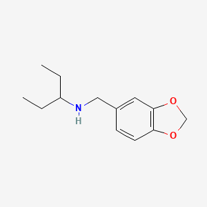 N-(1,3-benzodioxol-5-ylmethyl)pentan-3-amine