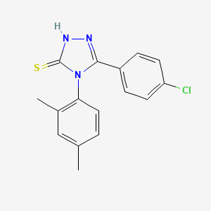 5-(4-chlorophenyl)-4-(2,4-dimethylphenyl)-4H-1,2,4-triazole-3-thiol