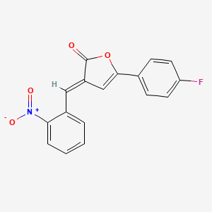 (3E)-5-(4-fluorophenyl)-3-[(2-nitrophenyl)methylidene]furan-2-one