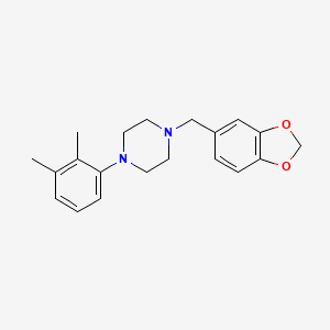 molecular formula C20H24N2O2 B5840447 1-(1,3-benzodioxol-5-ylmethyl)-4-(2,3-dimethylphenyl)piperazine 