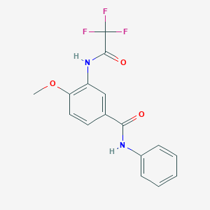 4-methoxy-N-phenyl-3-[(2,2,2-trifluoroacetyl)amino]benzamide