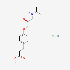 molecular formula C16H26ClNO4 B584046 (S)-Esmolol Hydrochloride CAS No. 112923-91-8