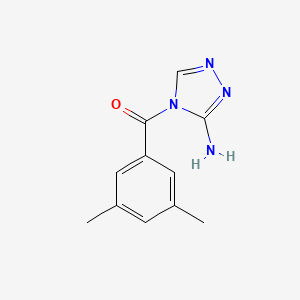 molecular formula C11H12N4O B5840471 4-(3,5-dimethylbenzoyl)-4H-1,2,4-triazol-3-amine 