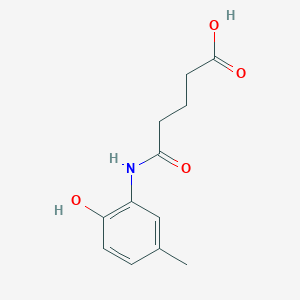 5-[(2-hydroxy-5-methylphenyl)amino]-5-oxopentanoic acid