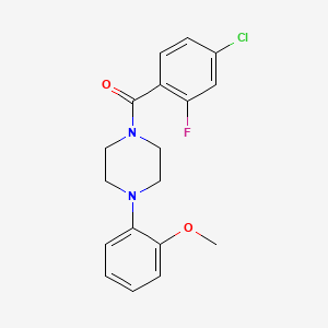 1-(4-chloro-2-fluorobenzoyl)-4-(2-methoxyphenyl)piperazine