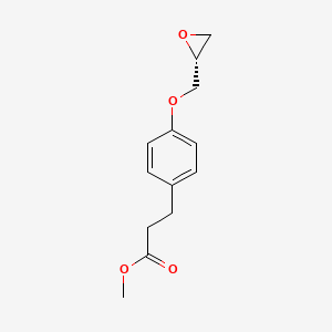 molecular formula C13H16O4 B584051 4-[(2R)-Oxiranylmethoxy]benzenepropanoic Acid Methyl Ester CAS No. 246219-23-8