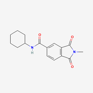 N-cyclohexyl-2-methyl-1,3-dioxo-5-isoindolinecarboxamide