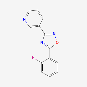 3-[5-(2-fluorophenyl)-1,2,4-oxadiazol-3-yl]pyridine