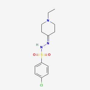 molecular formula C13H18ClN3O2S B5840534 4-chloro-N'-(1-ethyl-4-piperidinylidene)benzenesulfonohydrazide 