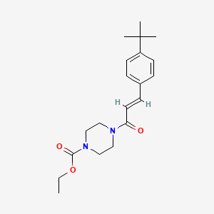 ethyl 4-[3-(4-tert-butylphenyl)acryloyl]-1-piperazinecarboxylate