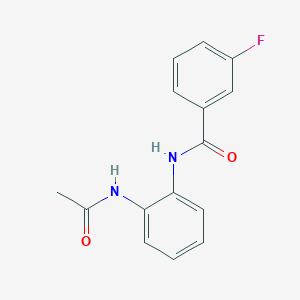 N-[2-(acetylamino)phenyl]-3-fluorobenzamide