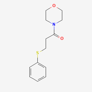 molecular formula C13H17NO2S B5840554 4-[3-(phenylthio)propanoyl]morpholine 