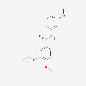 molecular formula C18H21NO4 B5840556 3,4-diethoxy-N-(3-methoxyphenyl)benzamide 