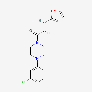 (2E)-1-[4-(3-chlorophenyl)piperazin-1-yl]-3-(furan-2-yl)prop-2-en-1-one