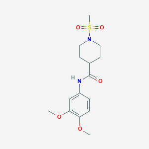 N-(3,4-dimethoxyphenyl)-1-(methylsulfonyl)-4-piperidinecarboxamide