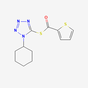 S-(1-cyclohexyl-1H-tetrazol-5-yl) 2-thiophenecarbothioate