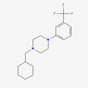 1-(cyclohexylmethyl)-4-[3-(trifluoromethyl)phenyl]piperazine