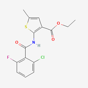 ethyl 2-[(2-chloro-6-fluorobenzoyl)amino]-5-methyl-3-thiophenecarboxylate