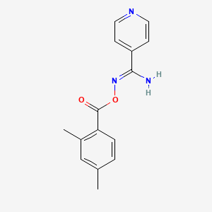 molecular formula C15H15N3O2 B5840649 N'-[(2,4-dimethylbenzoyl)oxy]-4-pyridinecarboximidamide 